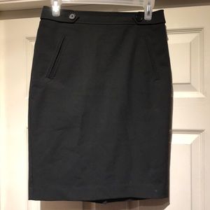 Ann Taylor Loft Black 2 Pencil Skirt w/ Pockets